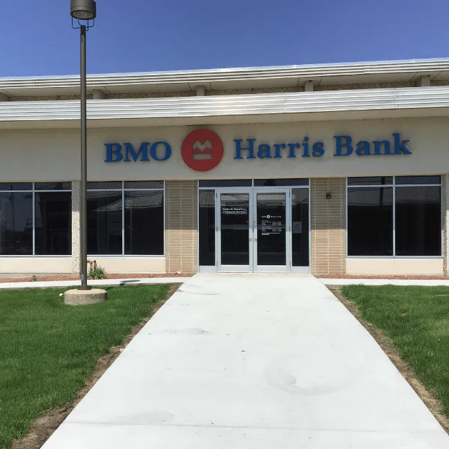 Entrance of BMO Harris Banks in Wisconsin