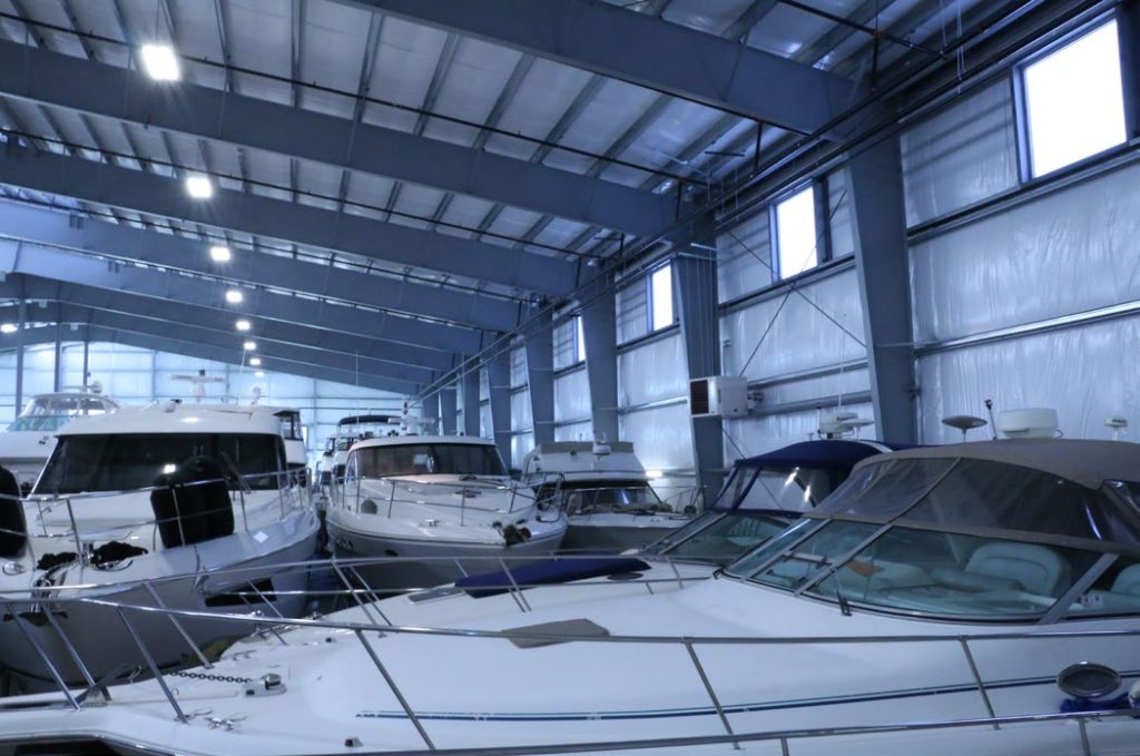 Interior of Bay Marine - Boat Storage and Sales Office in Waukegan, Illinois