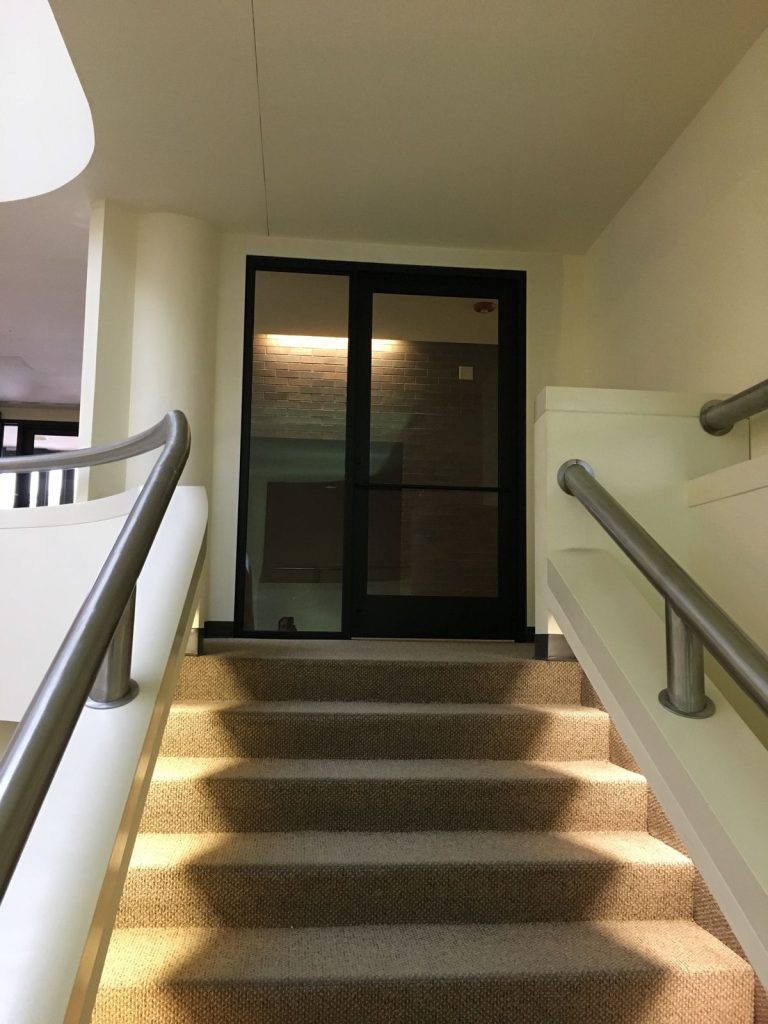Stairs and Doorway at BMO Harris Bank in Janesville, Wisconsin