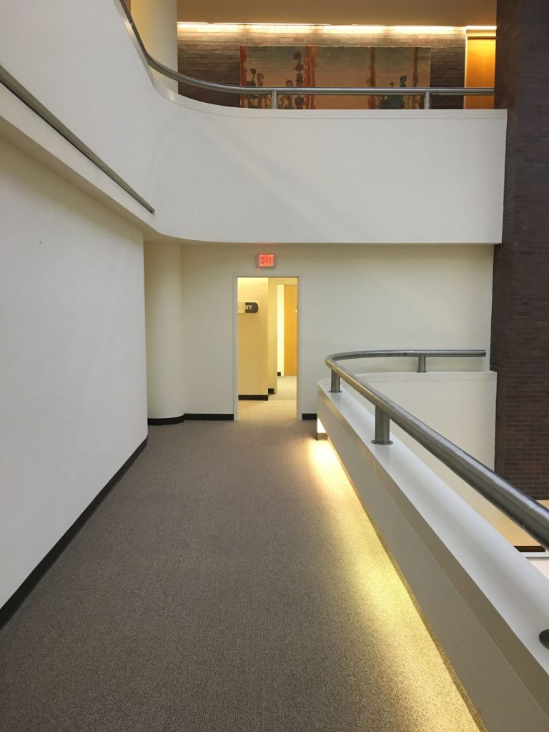 Hallway Inside BMO Harris Bank in Janesville, Wisconsin