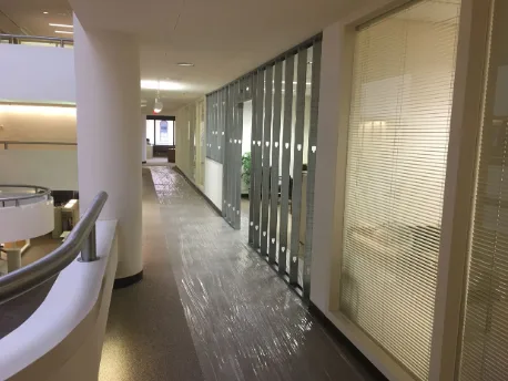 Hallway Inside BMO Harris Bank in Janesville, Wisconsin