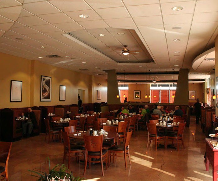 Interior of Brunch Cafe in McHenry, Illinois