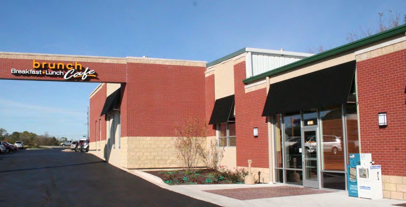 Exterior of Brunch Cafe in McHenry, Illinois