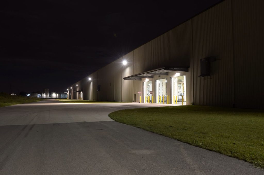 Exterior at night of Coil Plus in Plainfield, Illinois