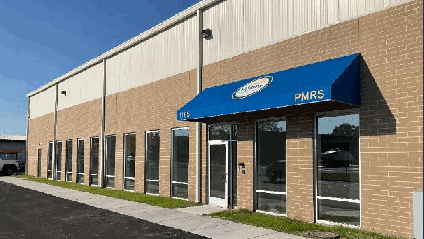 Exterior of the completed Precious Metal Refining Services building in Wauconda, Illinois