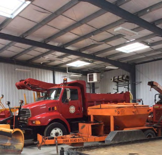 Interior of Dorr Township Transportation Facility in Woodstock, Illinois