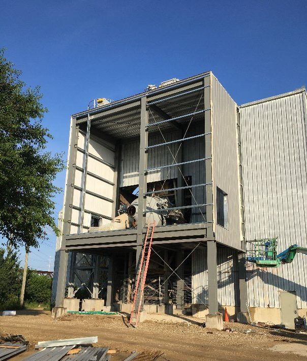 Construction at Elmhurst Chicago Stone Company in Elmhurst, Illinois