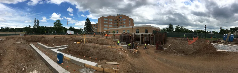 Construction at Expand Oscar G Johnson Community Living Center VAMC in Iron Mountain, MI