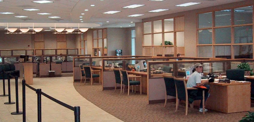 Inside First National Bank of McHenry