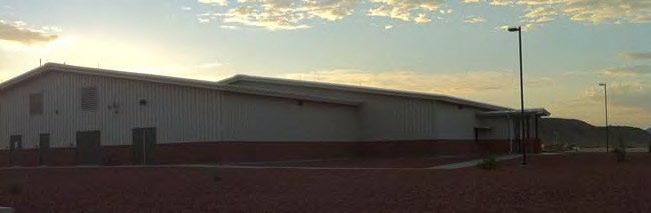 Exterior of Flight Training Center at Creech Air Force Base, Nevada