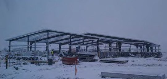 Construction at Flight Training Center at Creech Air Force Base, Nevada