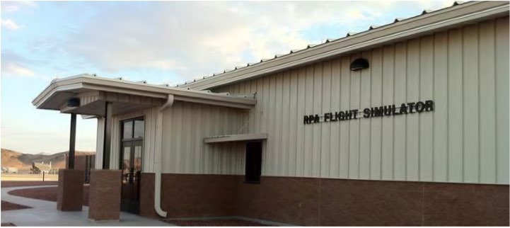 Entrance of Flight Training Center at Creech Air Force Base, Nevada