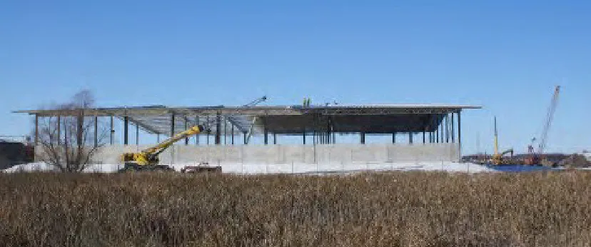 Construction at Iowa City Wastewater Treatment Plant in Iowa City, Iowa