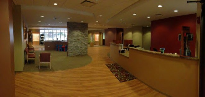 Front Desk Area at Kaye Eye Center in Huntley, Illinois