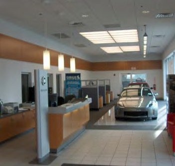 Interior of Martin Nissan Remodel in Skokie, Illinois