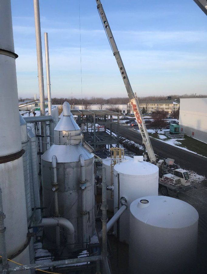 Construction at Medline Industries in Waukegan, Illinois