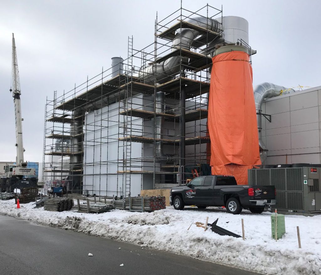 Construction at Medline Industries in Waukegan, Illinois