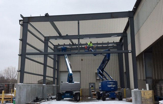Construction of Unilock – Aurora Plant 4 Exit Enclosure in Aurora, Illinois