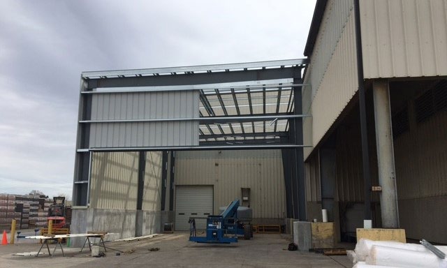 Construction of Unilock – Aurora Plant 4 Exit Enclosure in Aurora, Illinois