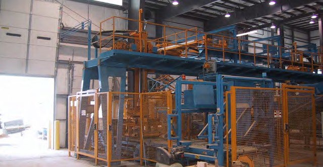 Construction at Unilock Manufacturing in Aurora, Illinois