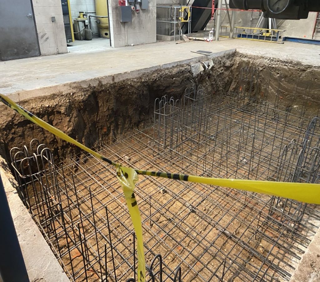 Construction of Unilock Manufacturing – Bin Foundation Facility Modification in Aurora, Illinois