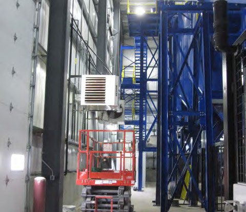 Construction at Unilock Manufacturing in Brighton, Michigan