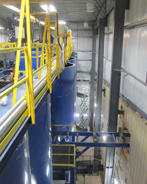 Construction at Unilock Manufacturing in Brighton, Michigan