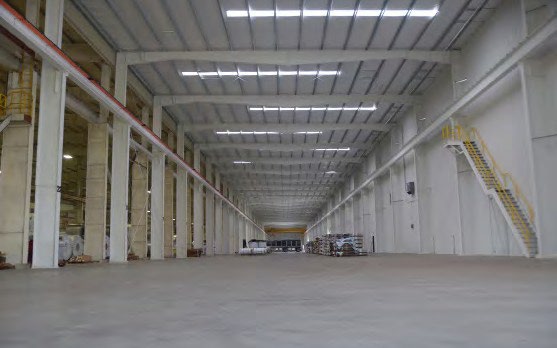 Construction at Unilock Manufacturing in Brighton, Michigan