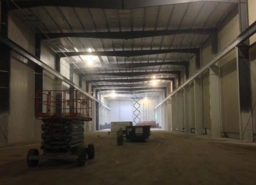 Construction at Unilock Manufacturing in Brighton, Michigan