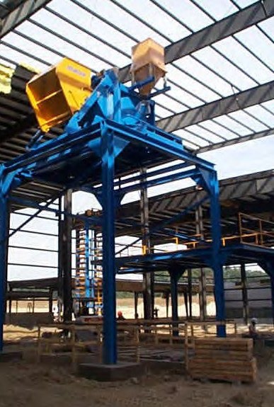 Construction at Unilock Manufacturing in Elkhorn, Wisconsin