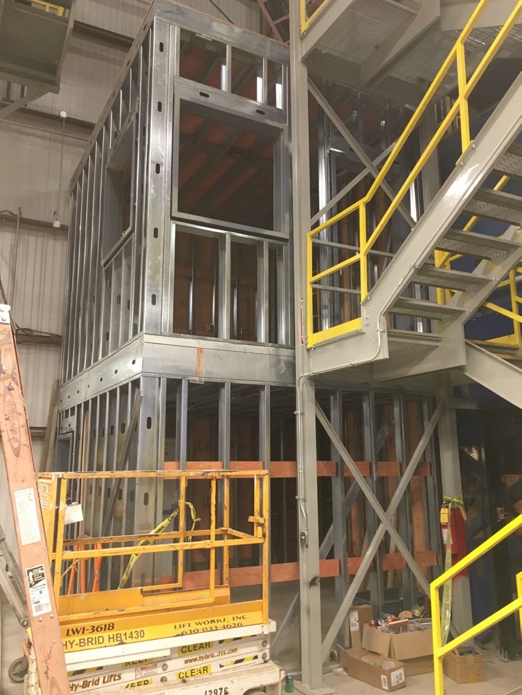 Construction at Unilock Manufacturing in Aurora, Illinois