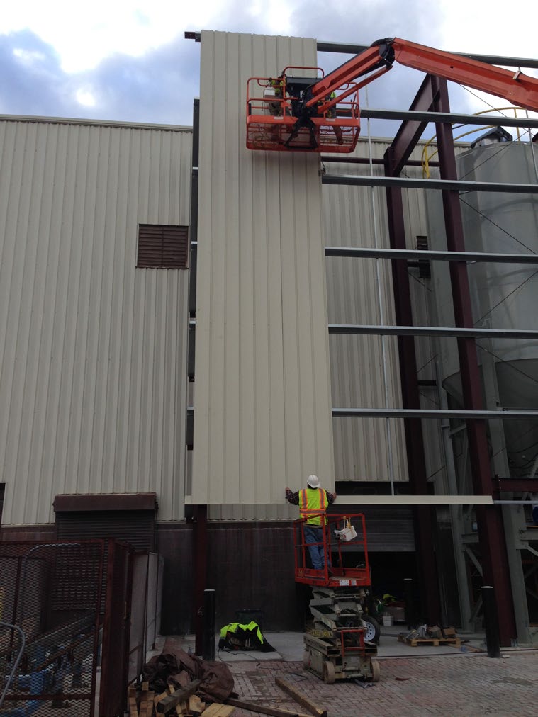 Construction of Unilock – New York Silo Enclosure in Brewster, New York