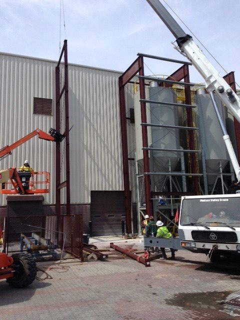 Construction of Unilock – New York Silo Enclosure in Brewster, New York