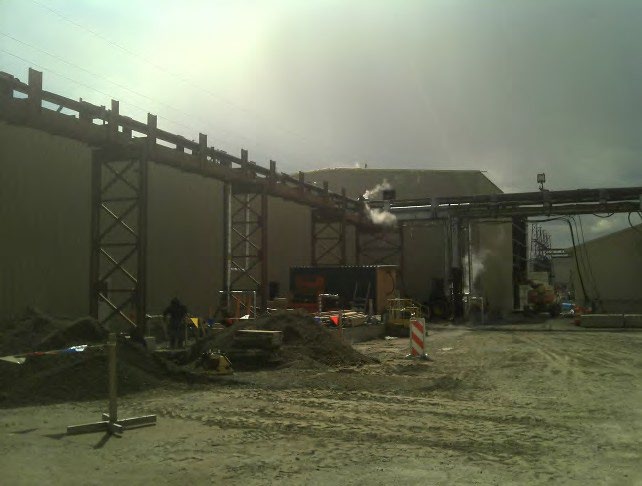 Construction at US Steel in Portage, Indiana