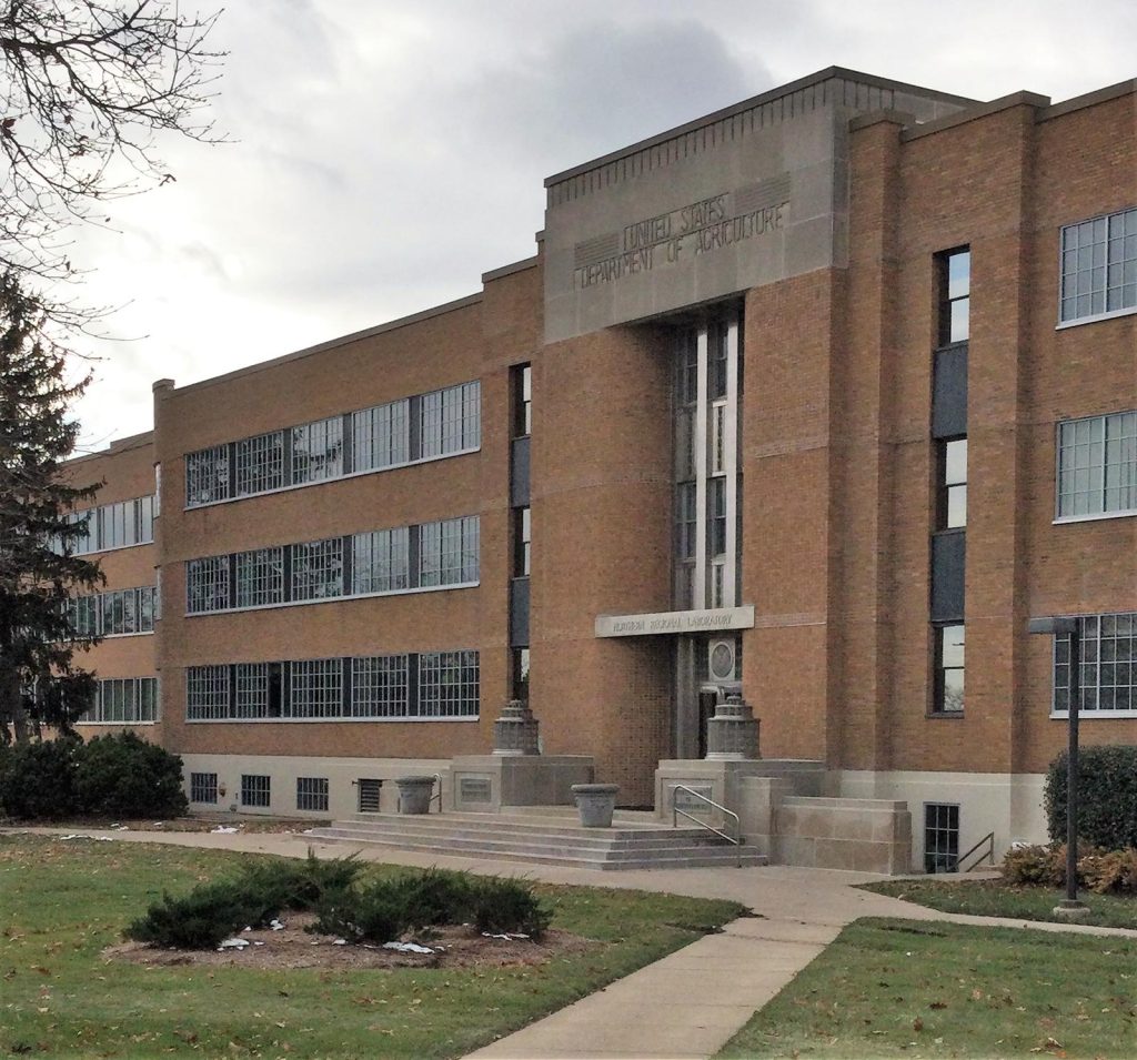 Exterior of USDA National Center for Agricultural Utilization Research in Peoria, IL